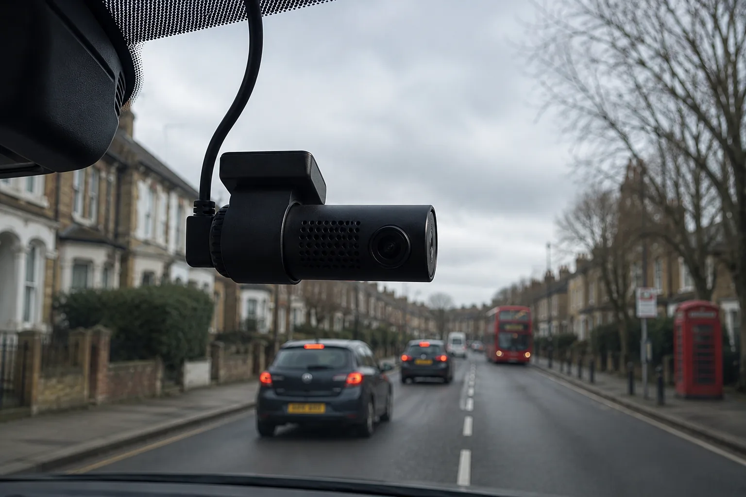 In-car dashcam and camera setup